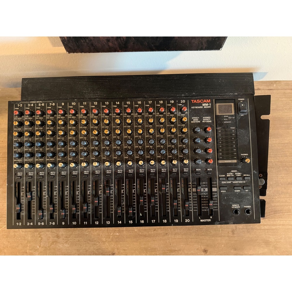 Tascam MM-1‎ Keyboard Mixer 20 Channel Analog MIDI Programmable Mixer Japan